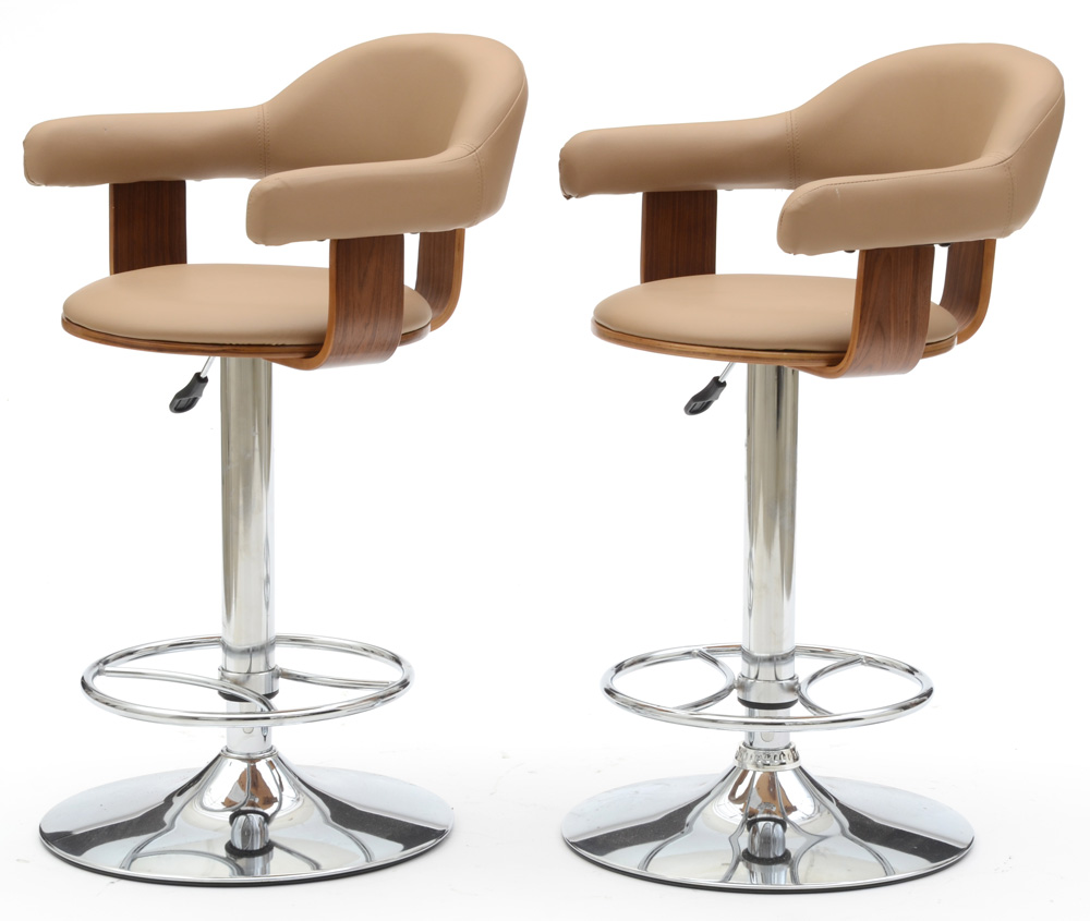 "Abrielle" Swivel Bar Stools by Chintaly