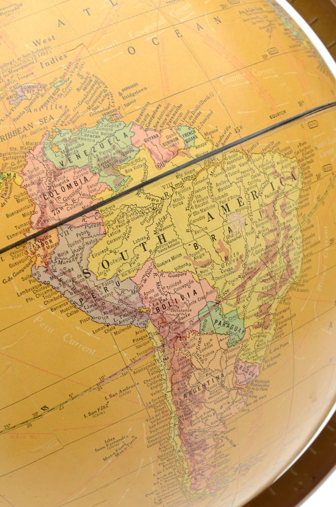 1960s Vintage Globe on Stand