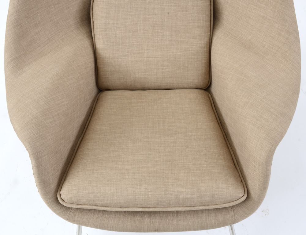 Modernist "Womb Chair" with Ottoman