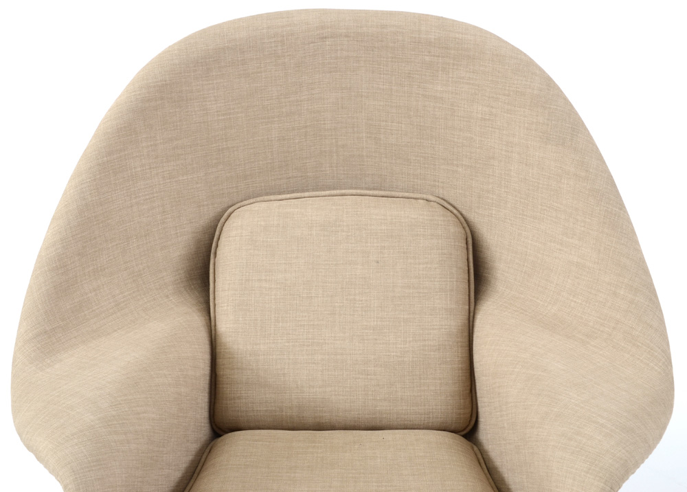 Modernist "Womb Chair" with Ottoman