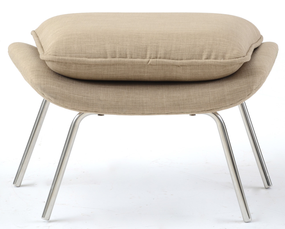 Modernist "Womb Chair" with Ottoman