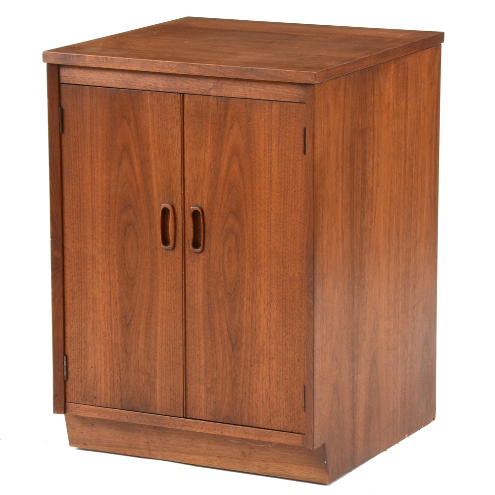 Mid Century Modern Cabinet with Hinged Top