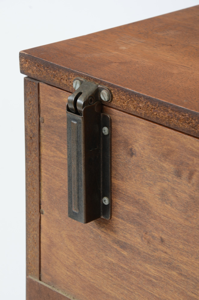 Mid Century Modern Cabinet with Hinged Top