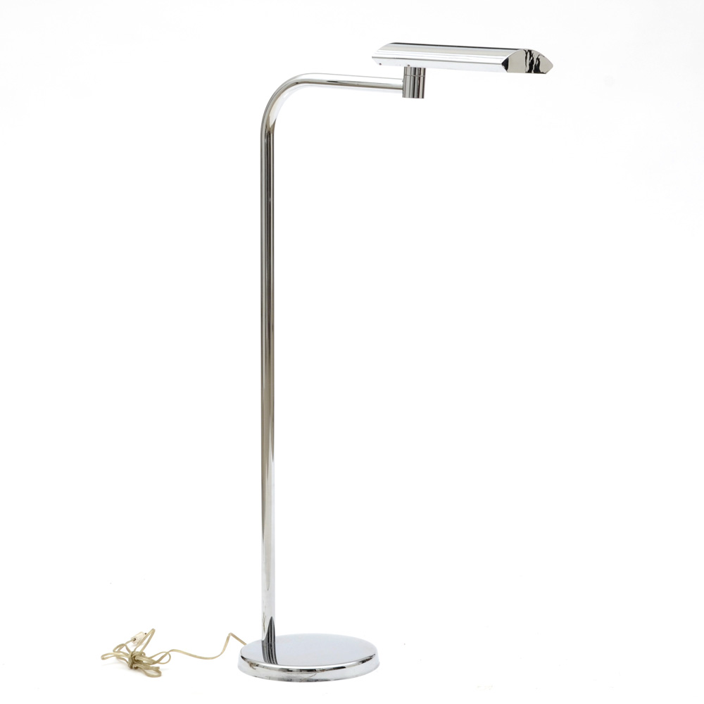 Chromed Fluorescent Floor Lamp