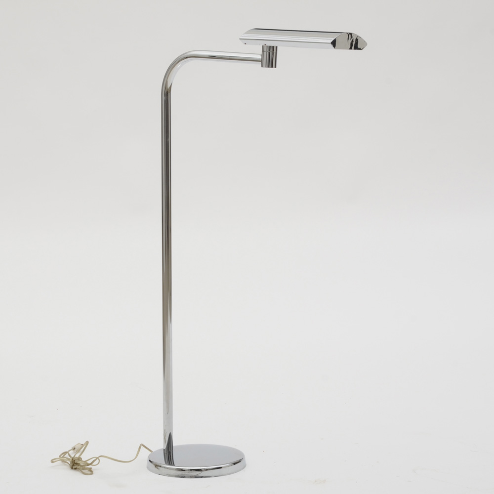 Chromed Fluorescent Floor Lamp