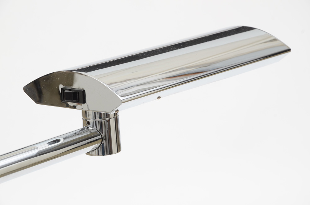 Chromed Fluorescent Floor Lamp