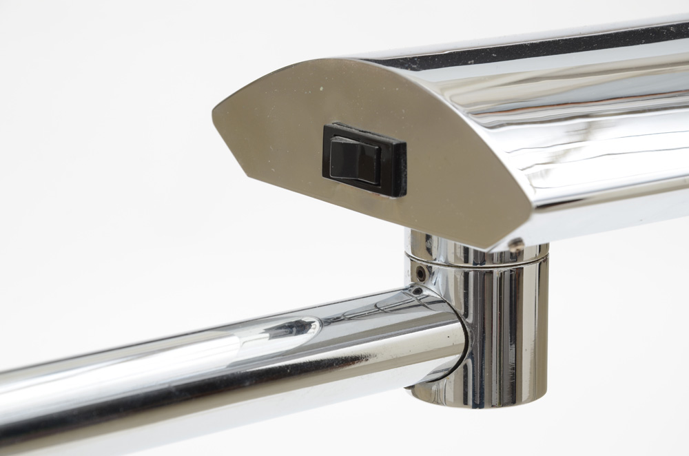 Chromed Fluorescent Floor Lamp