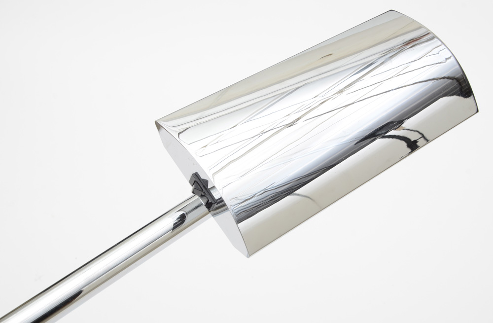 Chromed Fluorescent Floor Lamp