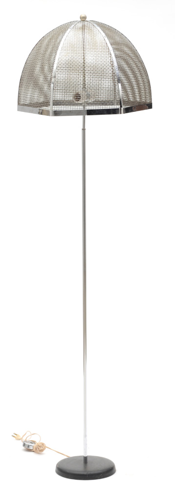 Vintage Chromed Modernist Floor Lamp