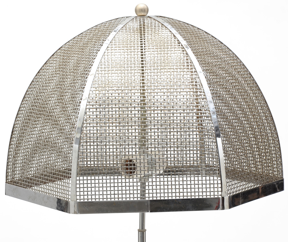 Vintage Chromed Modernist Floor Lamp