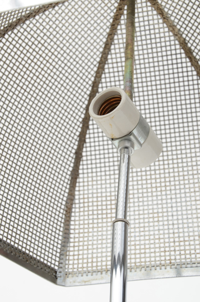 Vintage Chromed Modernist Floor Lamp