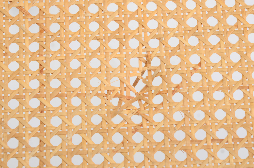 Pair of Ed Wormley for Dunbar Caned Armchairs