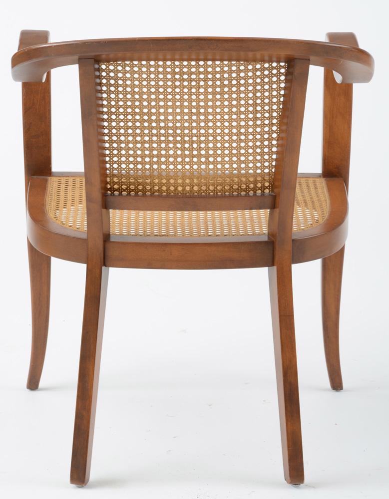 Pair of Ed Wormley for Dunbar Caned Armchairs
