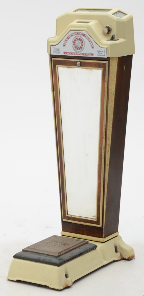 Vintage Watling Coin Operated Weight and Fortune Scale