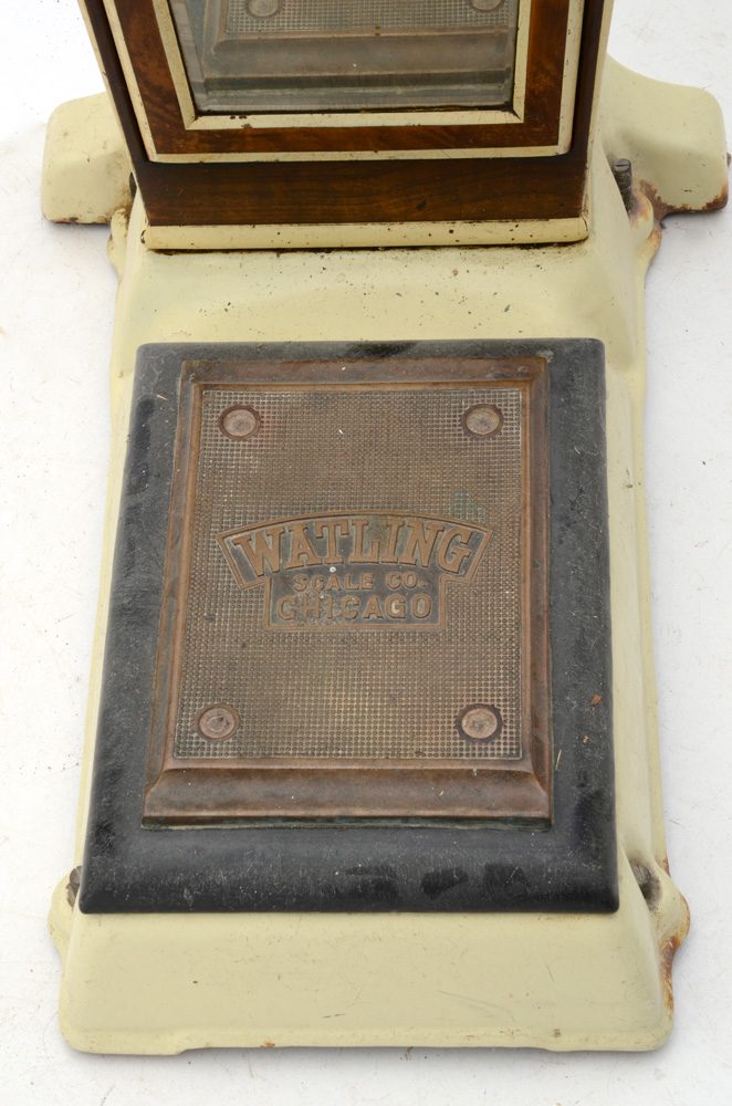Vintage Watling Coin Operated Weight and Fortune Scale