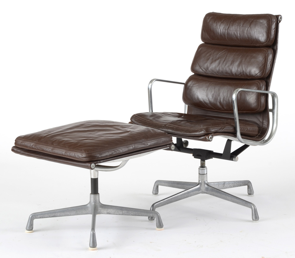 Eames for Herman Miller "Aluminum Group" Chair and Ottoman