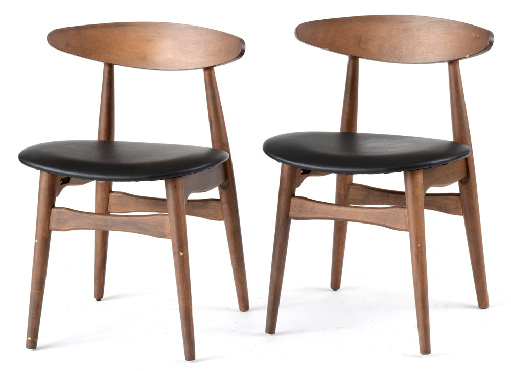 Contemporary Danish Modern Style Side Chairs