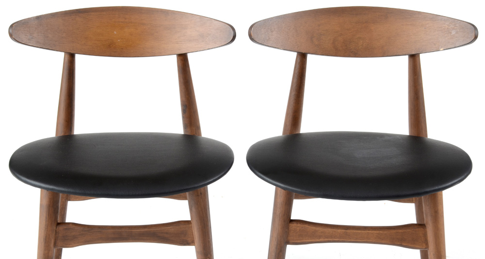 Contemporary Danish Modern Style Side Chairs
