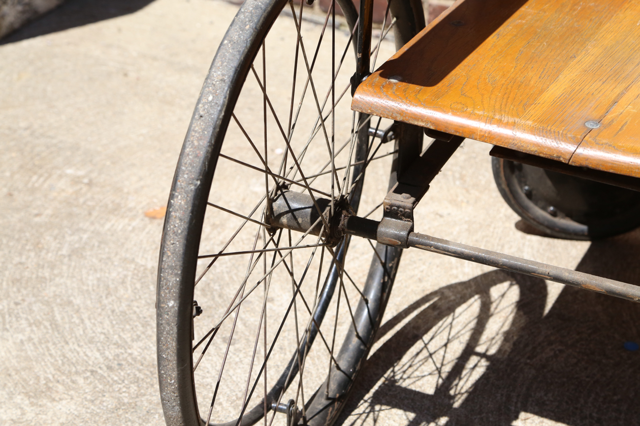 Late 1800s Oak Wheelchair