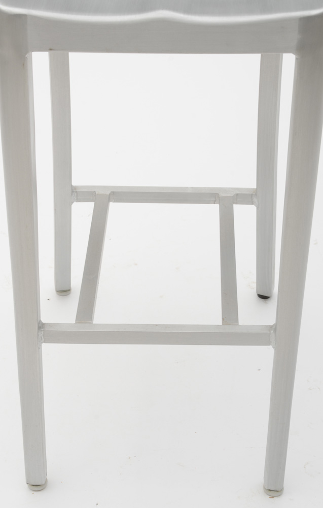 Brushed Aluminum Counter Stool