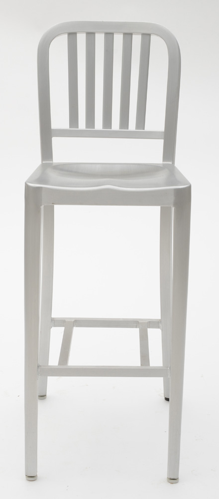 Brushed Aluminum Counter Stool