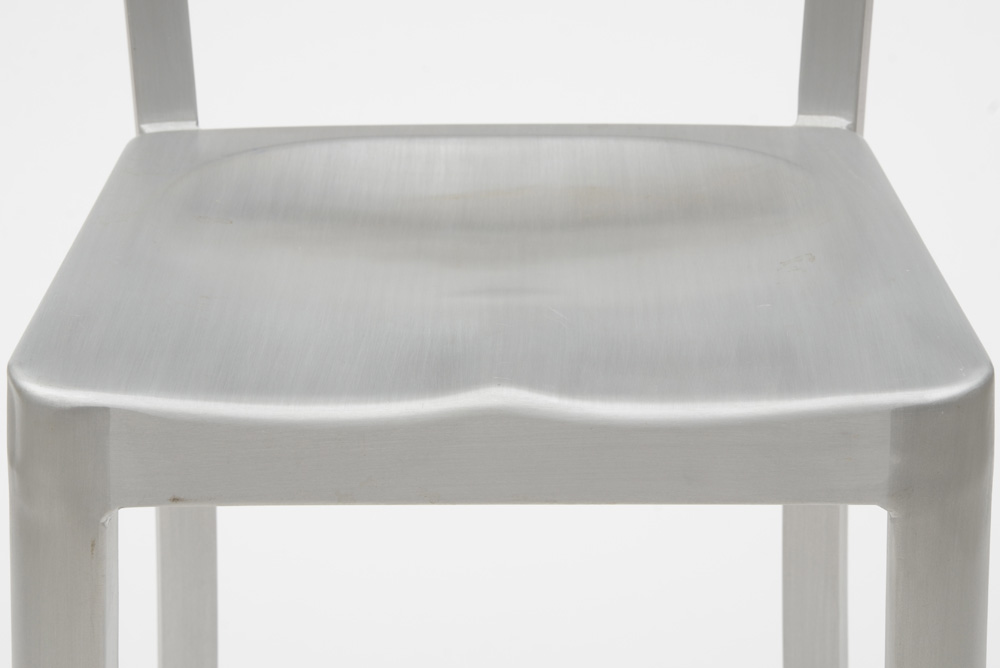 Brushed Aluminum Counter Stool