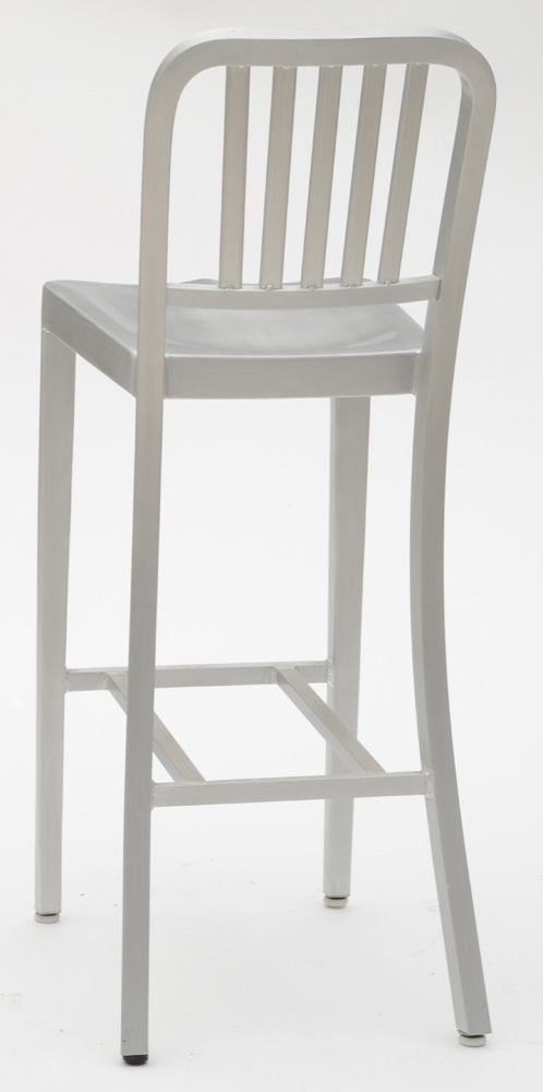 Brushed Aluminum Counter Stool