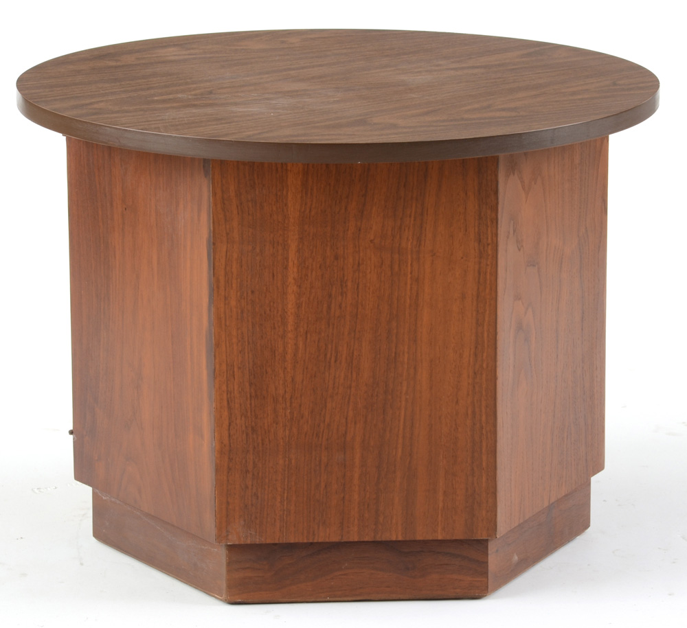 Walnut End Table with Storage by Lane