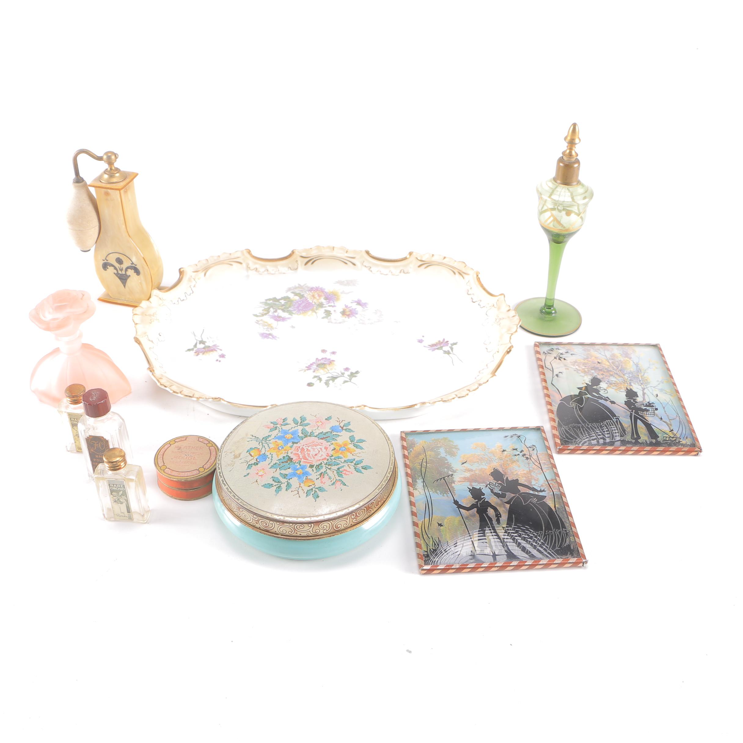 Vintage Perfume Bottles and Tin Boxes