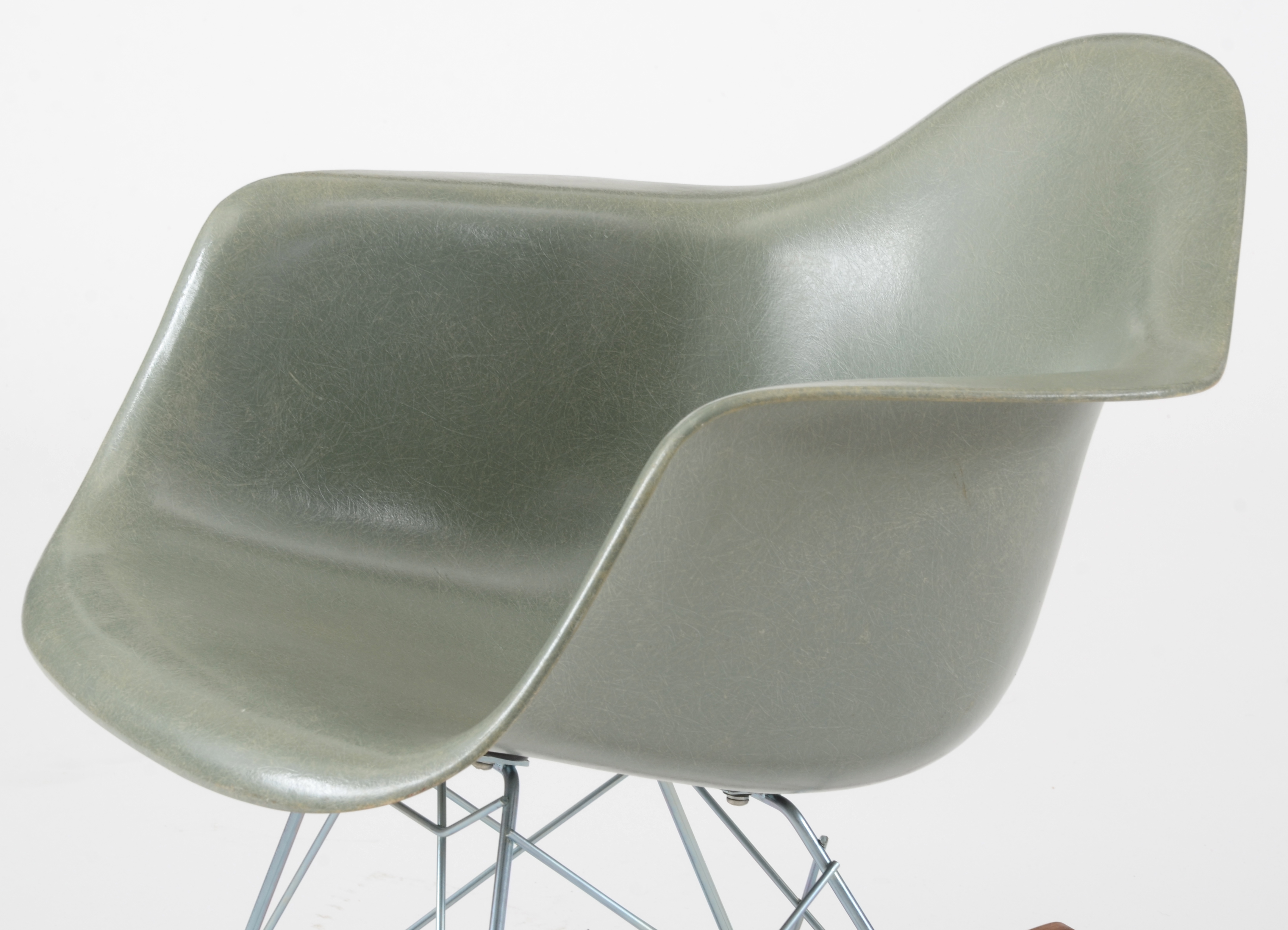 Herman Miller Fiberglass Shell Rocking Chair