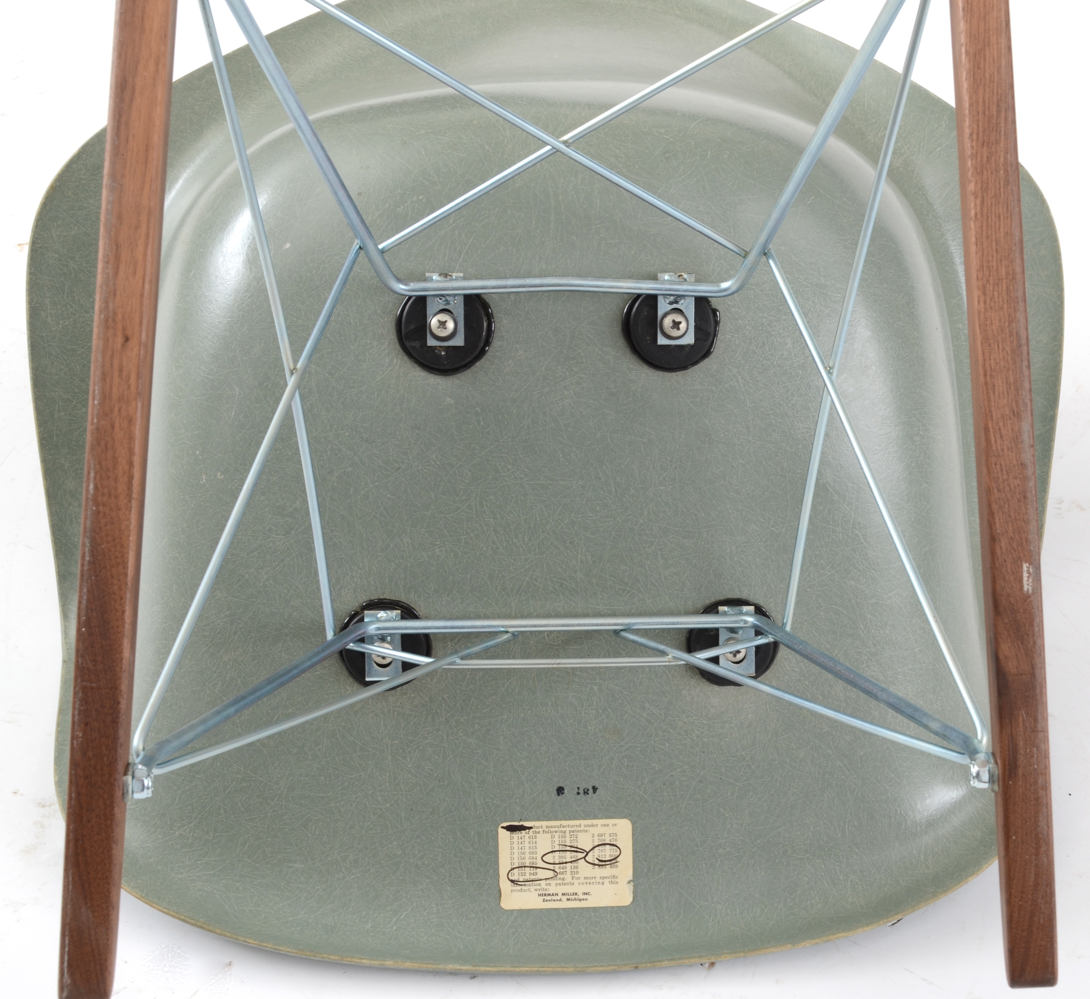 Herman Miller Fiberglass Shell Rocking Chair