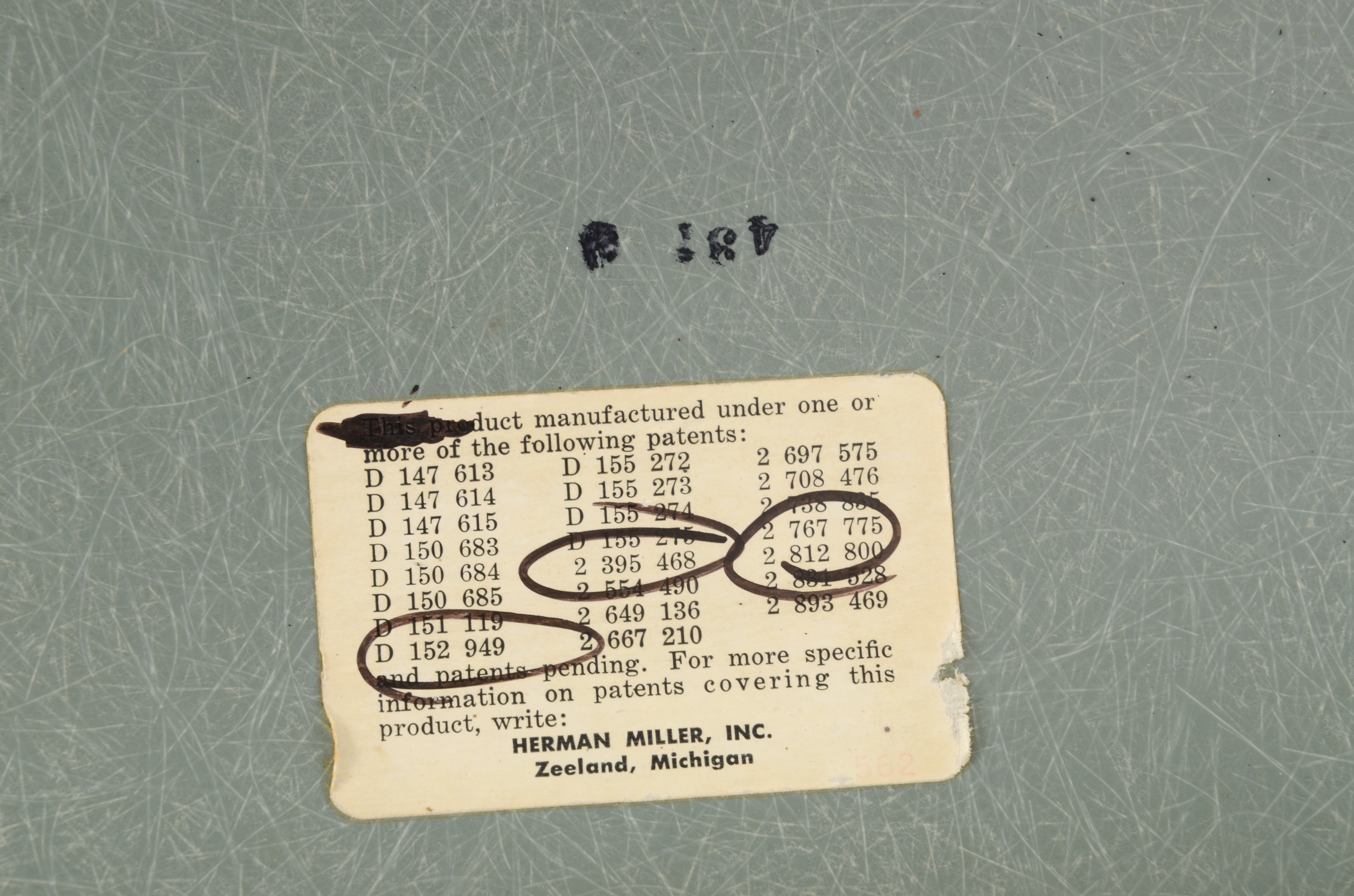 Herman Miller Fiberglass Shell Rocking Chair