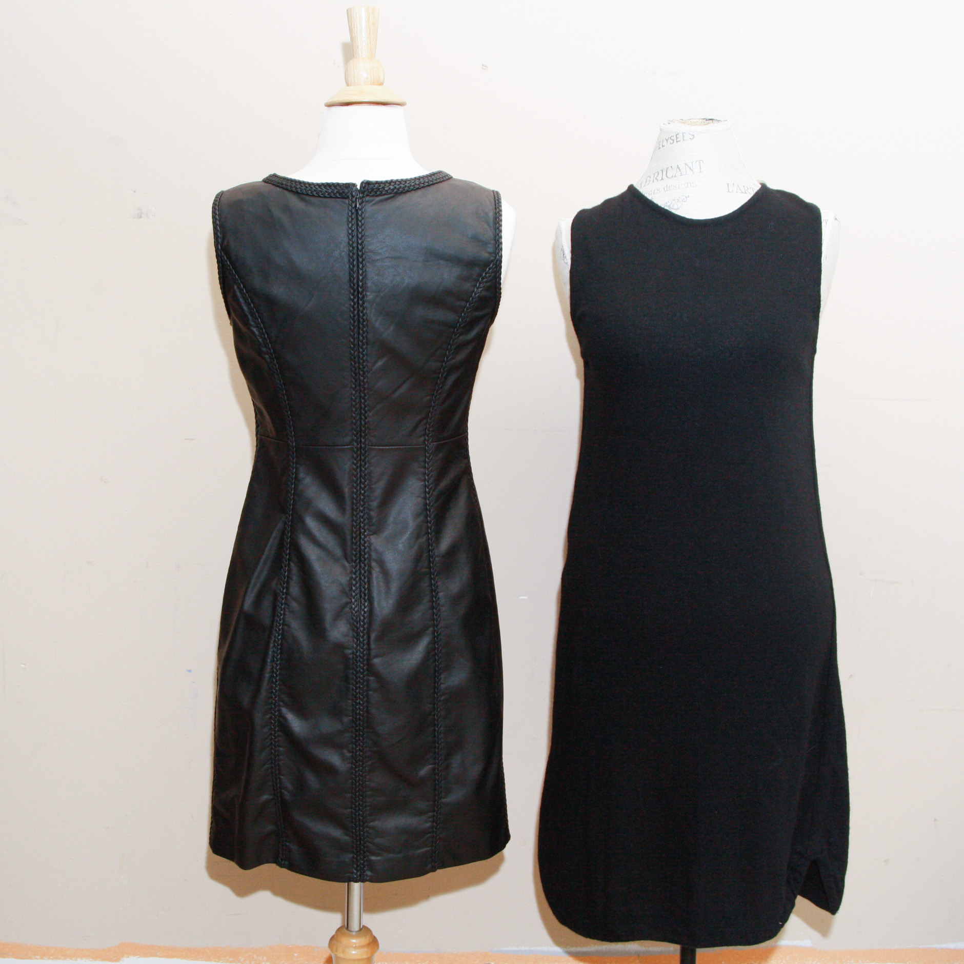 Pair of Little Black Dresses by Zara and Max Studio