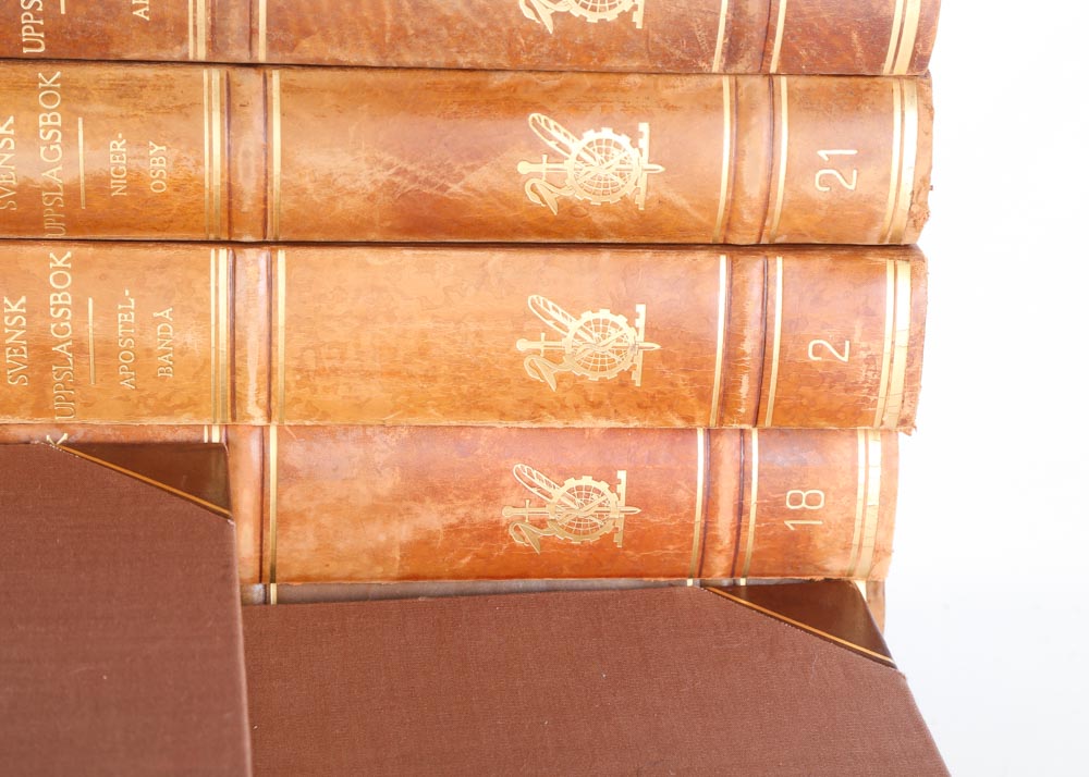 Vintage "Svensk Uppslagsbok" Swedish Encyclopedias