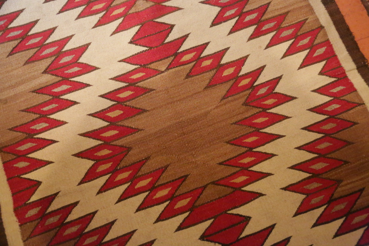Handwoven Western Reservation Navajo Area Rug