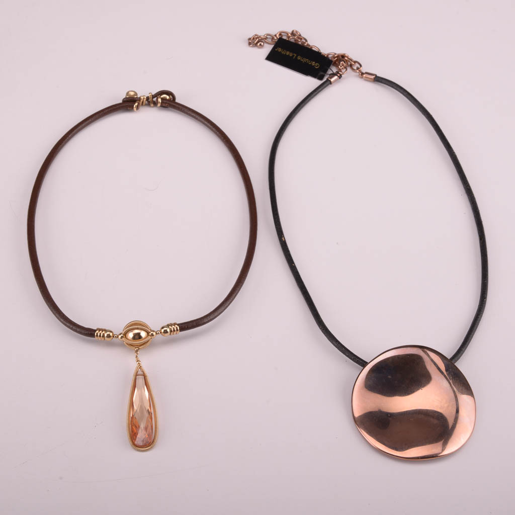 Collection of Red, Orange, and Brown Beaded Fashion Jewelry