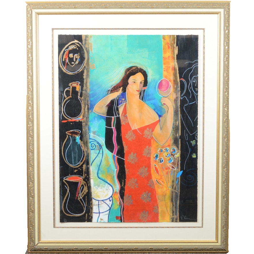 Russell Baker Limited Edition Serigraph "Le Miroir"