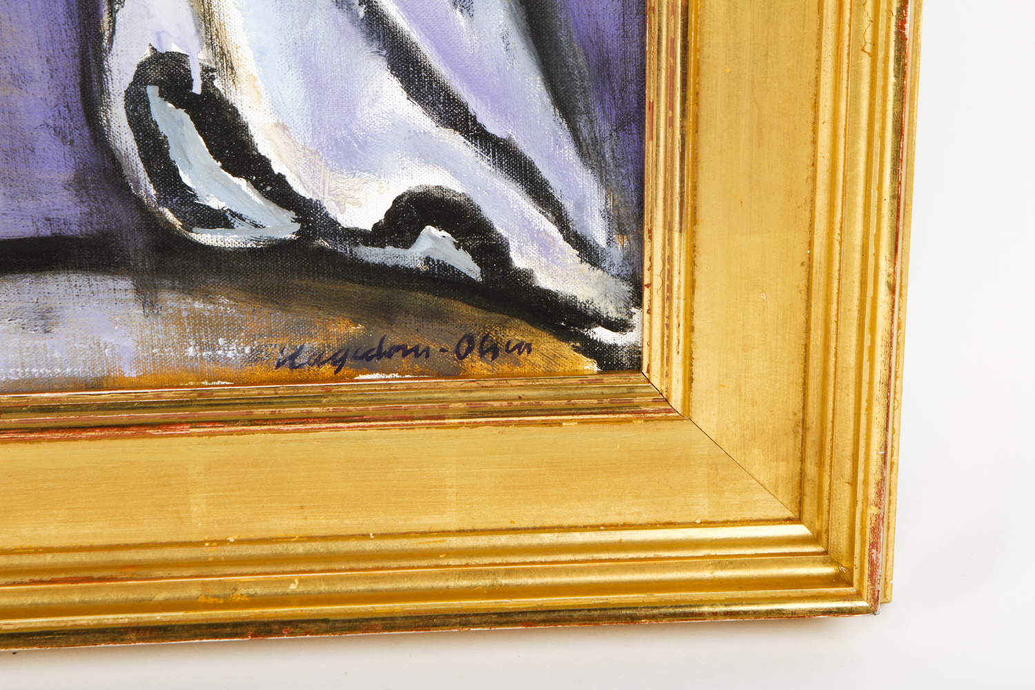 Thorvald Hagedorn-Olsen Oil Painting on Canvas "Model by the Window"