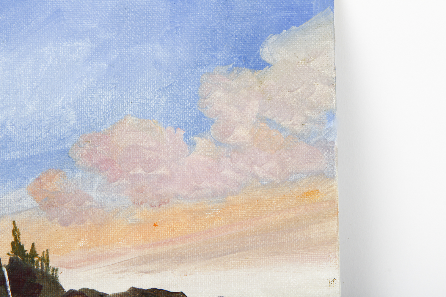 Kathleen Murray Oil Painting on Canvas Board "Big Sur Sunset"