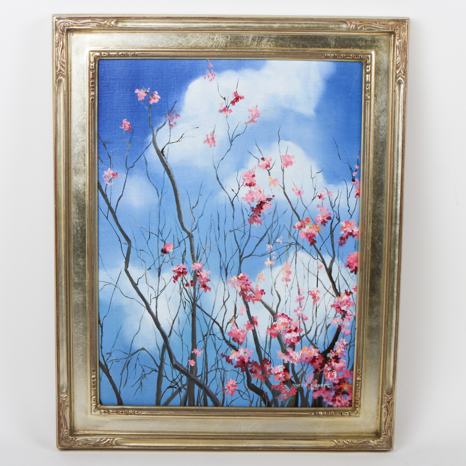 Kathy Sharpe Oil Painting on Canvas Board "Early Spring"