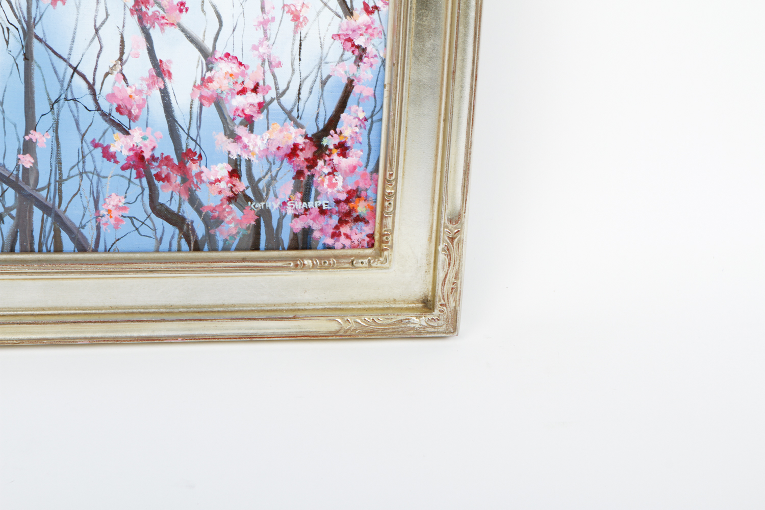 Kathy Sharpe Oil Painting on Canvas Board "Early Spring"