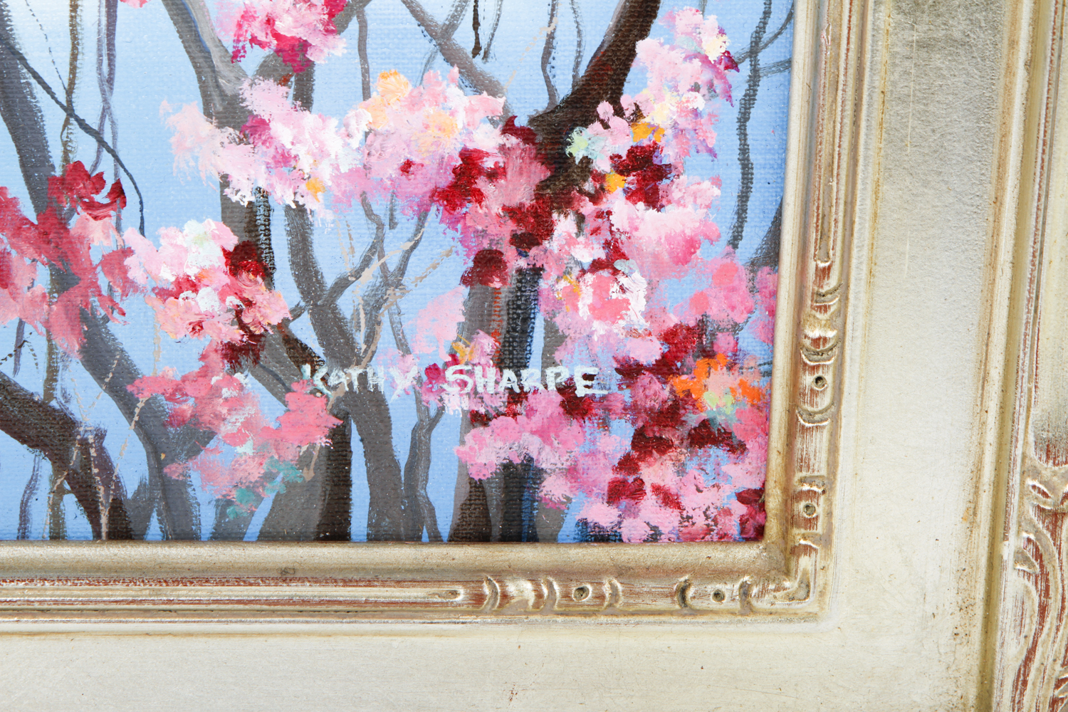 Kathy Sharpe Oil Painting on Canvas Board "Early Spring"