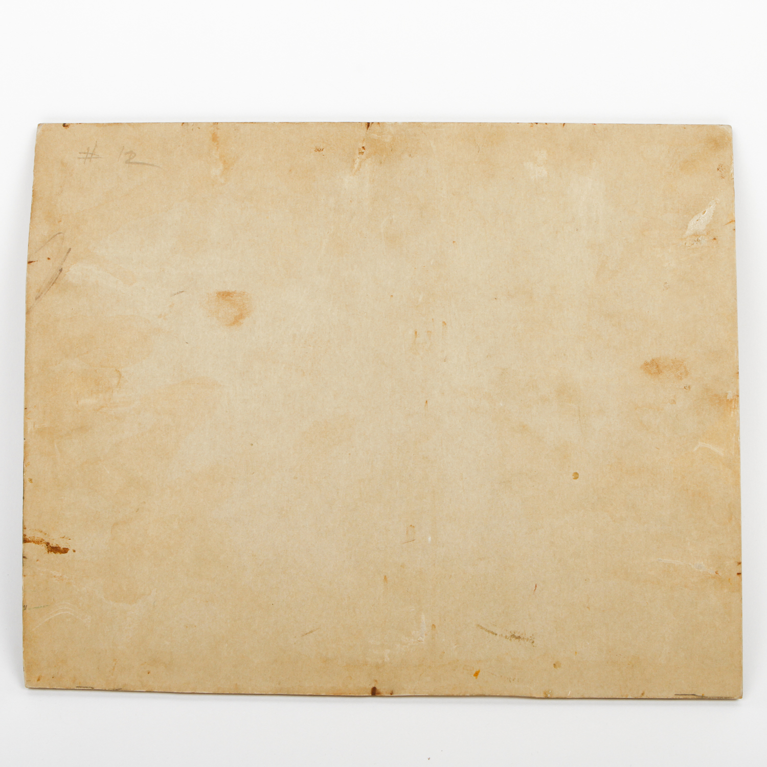 Francis Woodahl Watercolor Painting on Card "Winter Landscape"