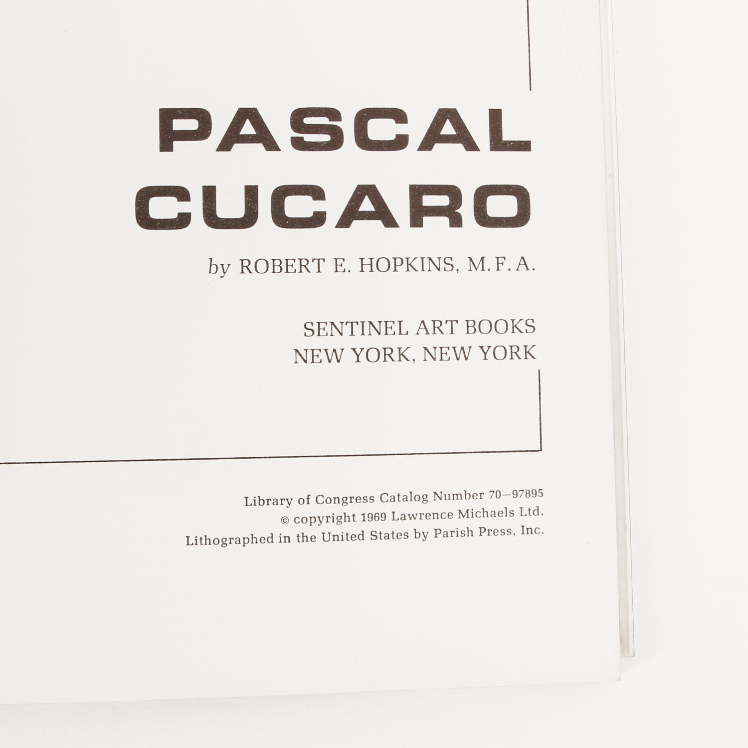 Pascal Cucaro Oil Painting on Canvas and Catalogue