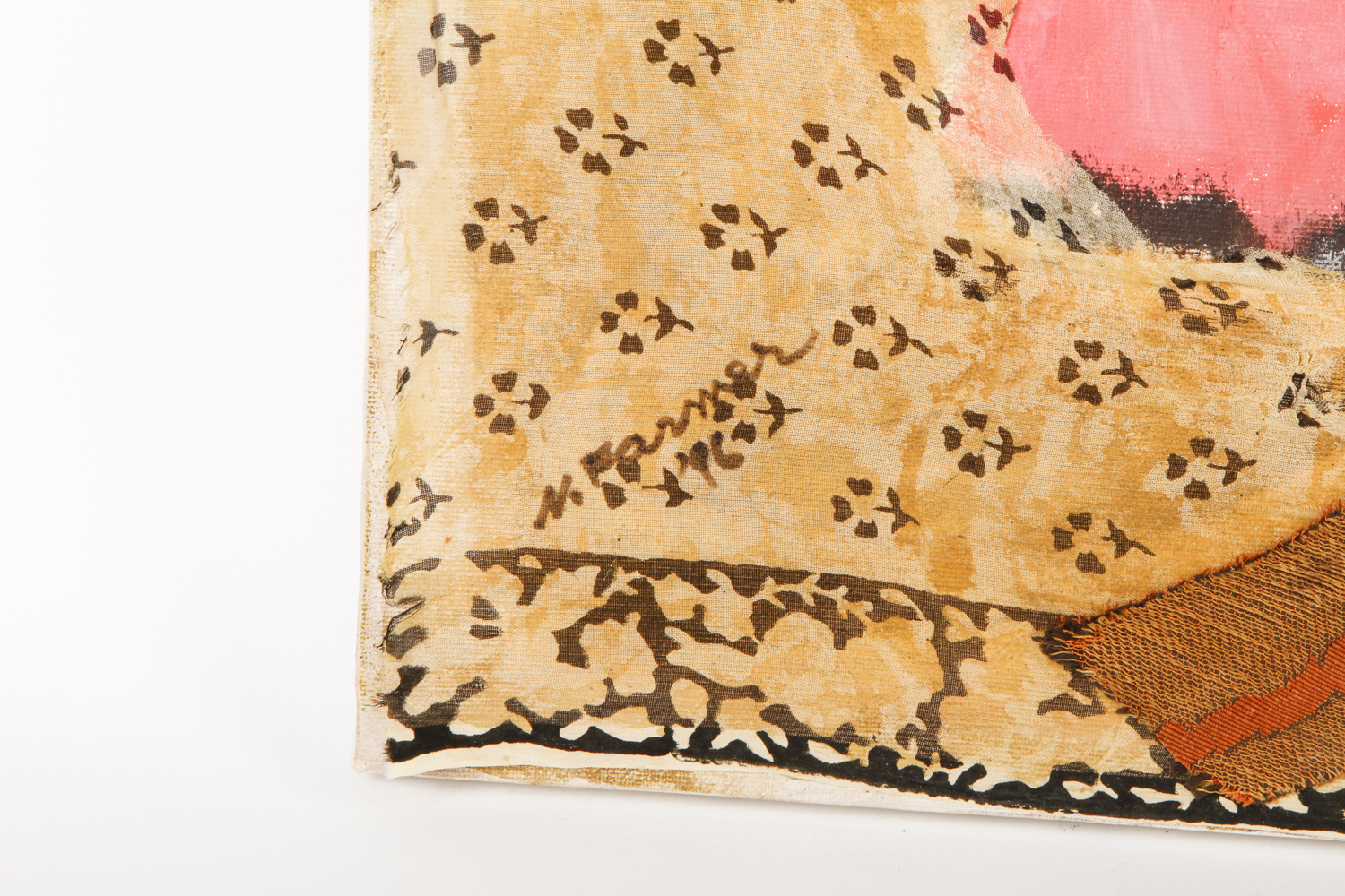 Mymy Farmer Mixed Media on Canvas "Lute Player"