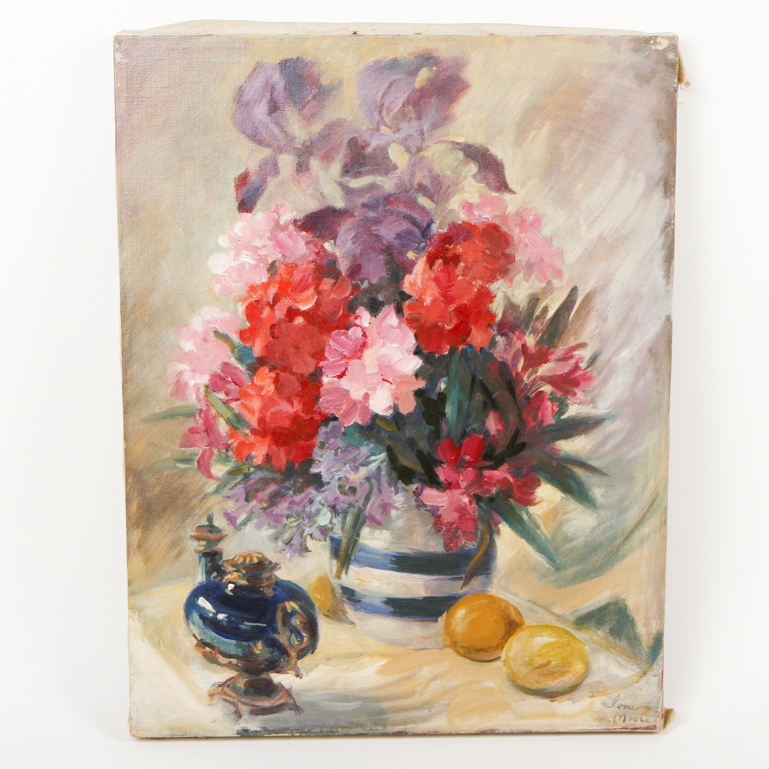 Joni Moore Oil Painting on Canvas Floral Still Life