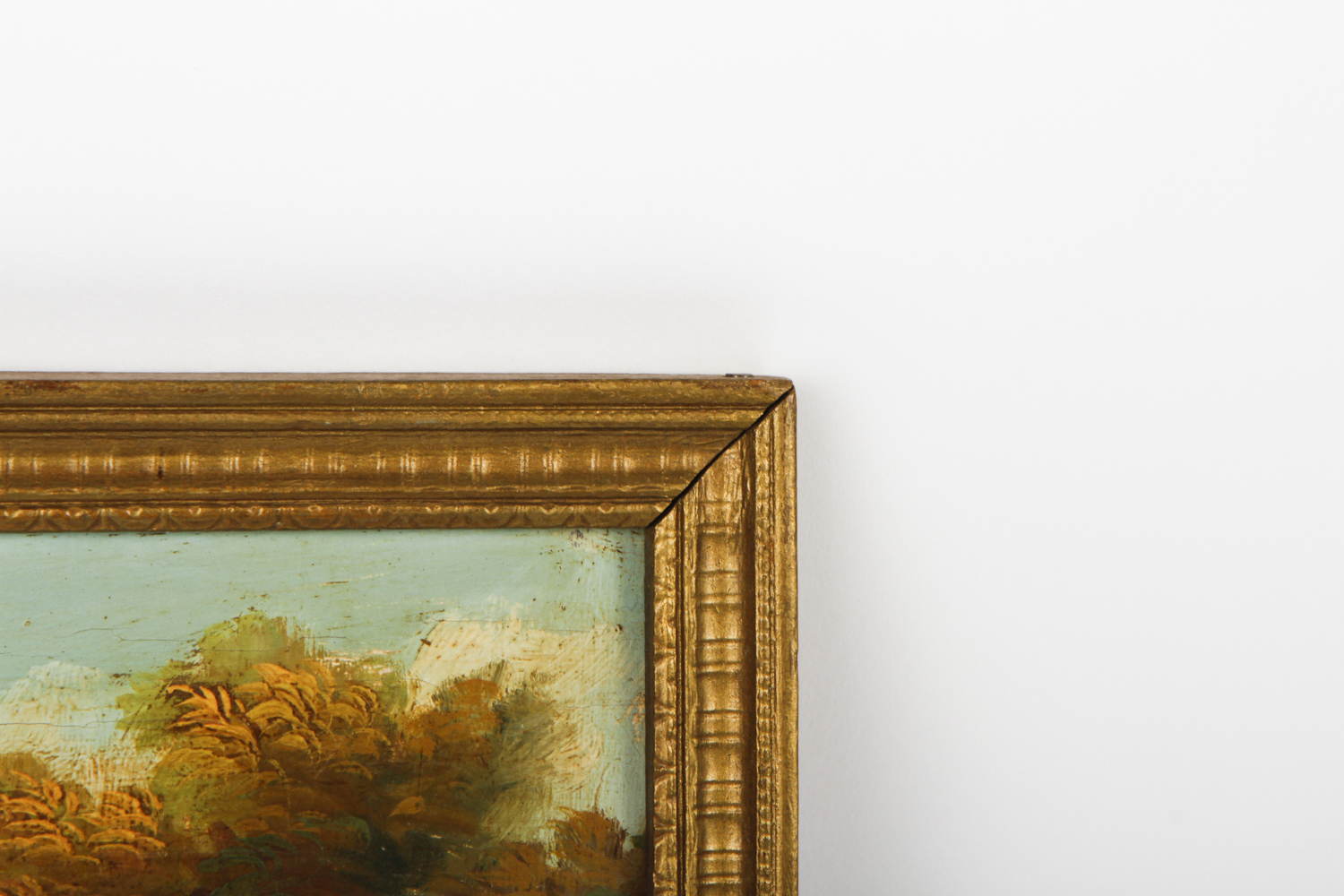 Oil Painting on Panel "Figures in Landscape" Attributed to Raphael Poggi