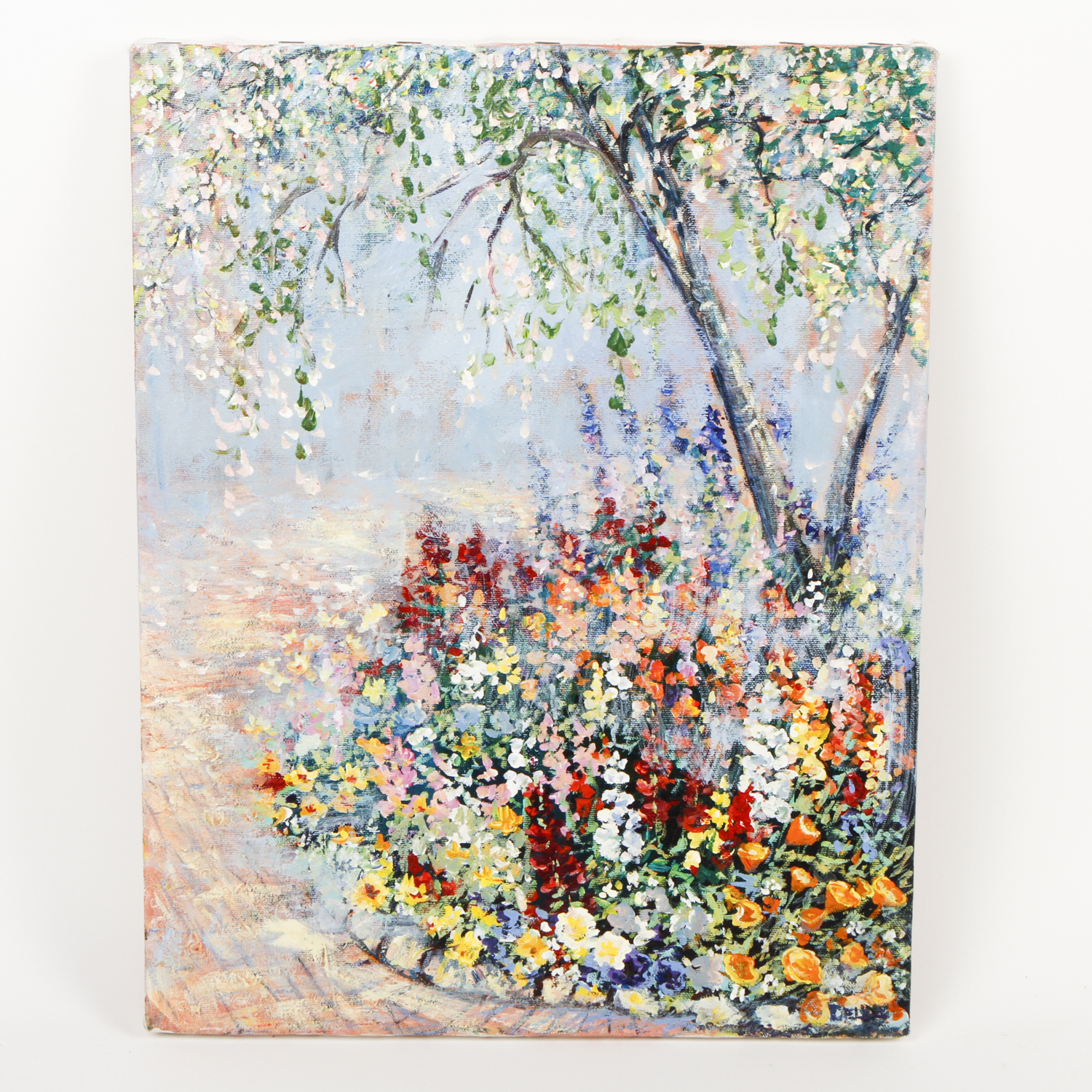 Delia Bradford Oil Painting on Canvas "Barnyard-Carmel"