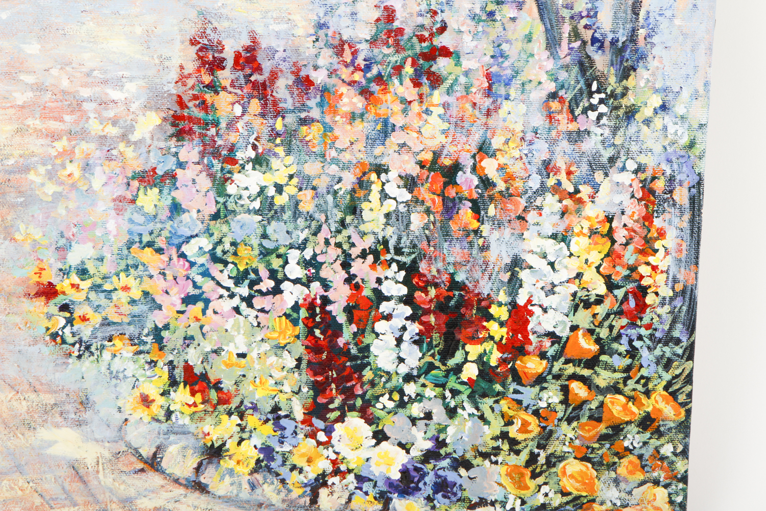 Delia Bradford Oil Painting on Canvas "Barnyard-Carmel"