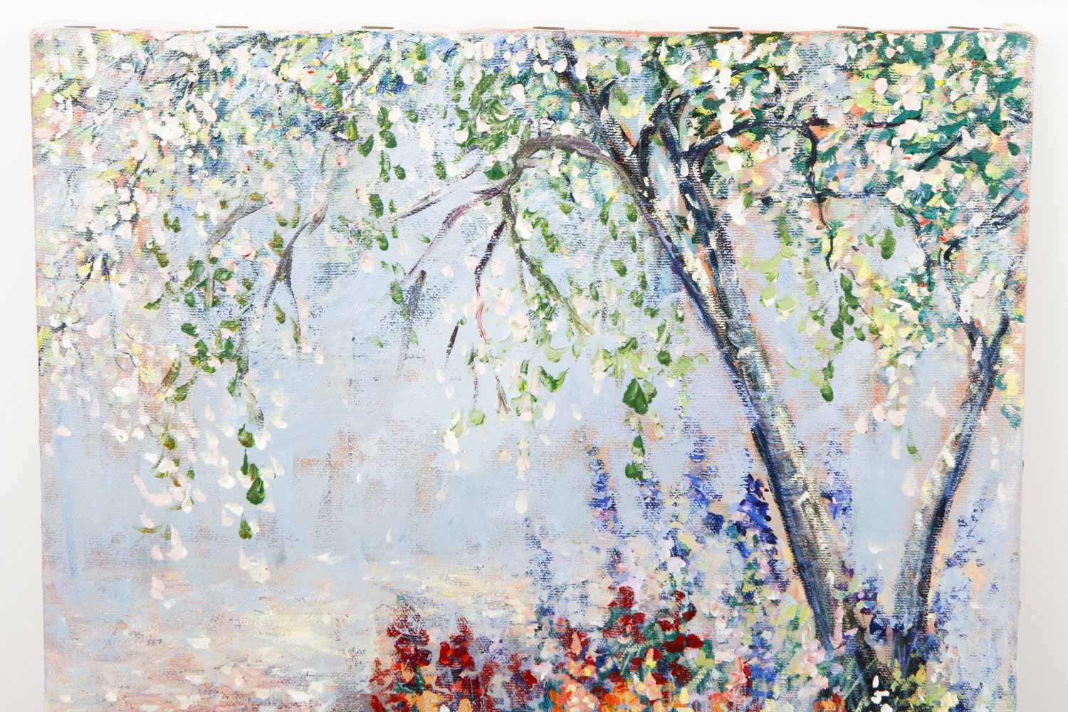 Delia Bradford Oil Painting on Canvas "Barnyard-Carmel"